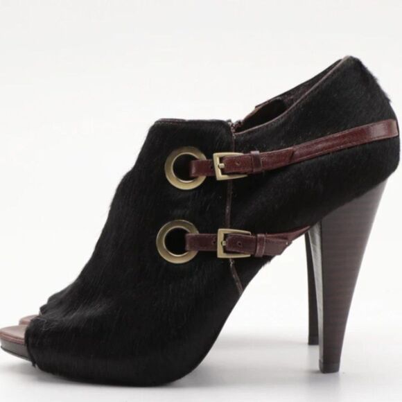 Chocolate Saks Fifth Ave 'Fable' Belted Booties - Picture 6 of 8